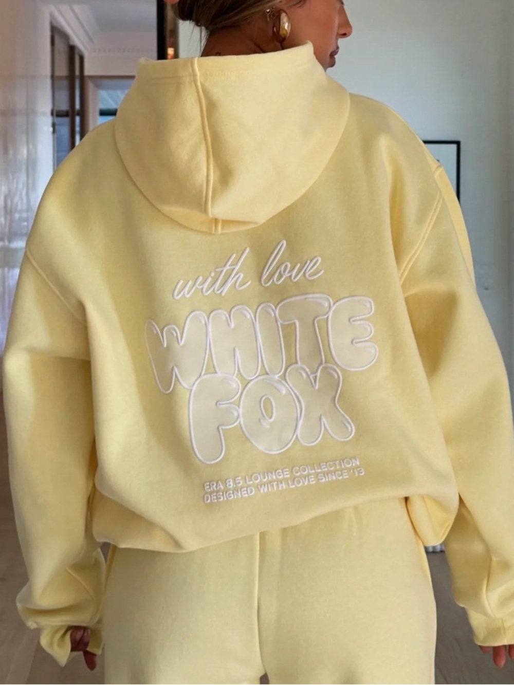 With Love Always Oversized Hoodie Lemon